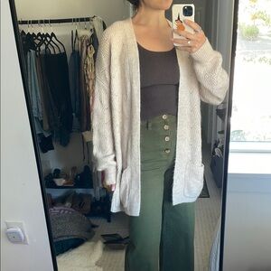 Cozy Cream Cardigan Sweater